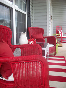 Facts About Termites - Front Porch Red Chair